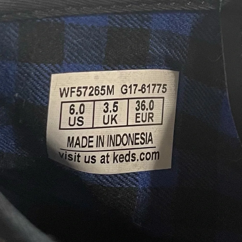 Keds Women’s Scout Splash‎ Black Blue Rain Boots Size 6